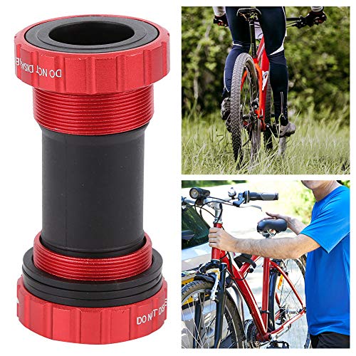 HERCHR Caja de Rodamiento para Biela de Bicicleta de Montaña, Eje de pedalier Ligero para Bicicleta de montaña con Platos y bielas Integrados