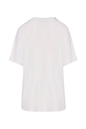 HERESSY Camiseta Blanca con Cadenas Reales (S/M)