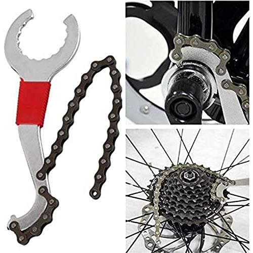 Herramienta de eliminación de casetes de bicicleta ,Remover de Cadena ,Kits de Herramientas de reparacion de Bicicleta y Bicicletas de montaña,Cortador de Cadena de Bicicleta