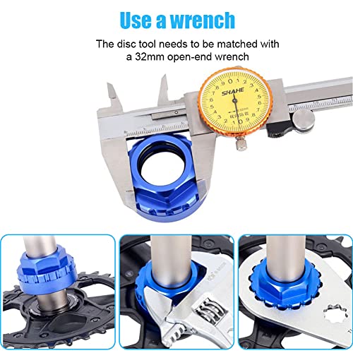 Herramienta de instalación y extracción de Anillo de Bloqueo de Corona de Ajuste Directo de 12 velocidades, Compatible con bielas M7100 M8100 M9100 XT SLX