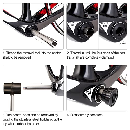 Herramientas para desmontar tazones, juego de dirección, extractor de tazas, de aleación de acero, herramientas para reparación de bicicletas de montaña, bicicletas de montaña