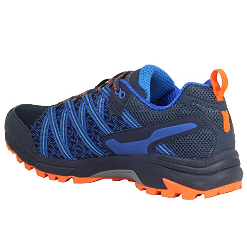 HI-TEC Serra Zapatillas Trail Running Hombre, Calzado Trail Hombre, Calzado Senderismo Hombre (Navy/Cobalt, Numeric_43)