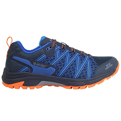 HI-TEC Serra Zapatillas Trail Running Hombre, Calzado Trail Hombre, Calzado Senderismo Hombre (Navy/Cobalt, Numeric_43)