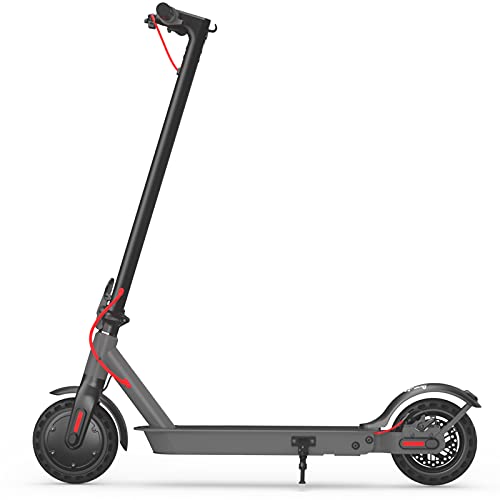 Hiboy Patinete Eléctrico S2 - Neumáticos sólidos de 8.5" - hasta 25 KM de Largo Alcance y 25 KM/H Scooter portátil Plegable para Adultos con Doble Sistema de frenado y aplicación