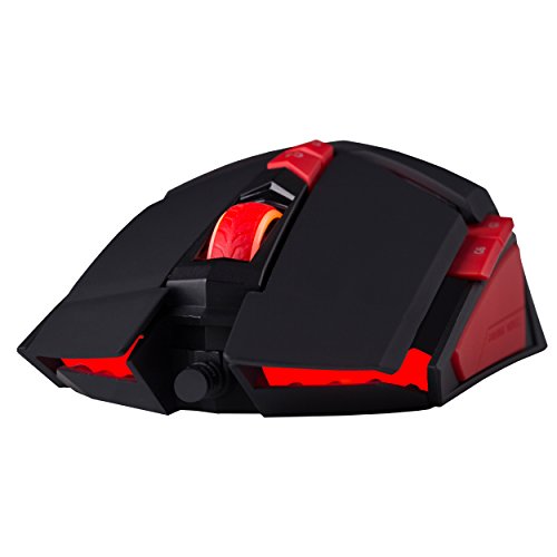 Hiditec Ratón Gaming Alámbrico Micrurus RGB - Sensor Profesional AVAGO A9800 8.100 dpi | Tecnología Gamer OMRON | Ordenador PC - Portátil | Fabricante Español | Incluye Garantía de 2 años