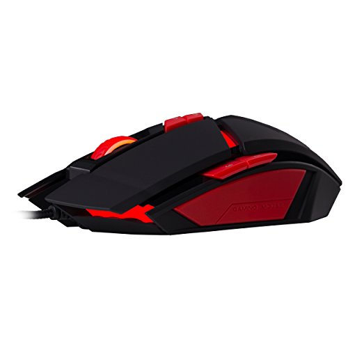 Hiditec Ratón Gaming Alámbrico Micrurus RGB - Sensor Profesional AVAGO A9800 8.100 dpi | Tecnología Gamer OMRON | Ordenador PC - Portátil | Fabricante Español | Incluye Garantía de 2 años