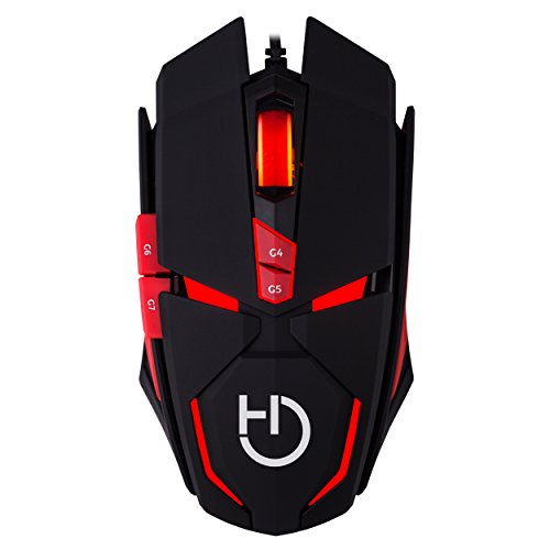 Hiditec Ratón Gaming Alámbrico Micrurus RGB - Sensor Profesional AVAGO A9800 8.100 dpi | Tecnología Gamer OMRON | Ordenador PC - Portátil | Fabricante Español | Incluye Garantía de 2 años