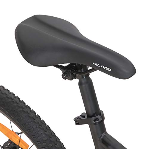 Hiland Bicicleta de montaña de 26 pulgadas, doble suspensión, 21 velocidades, bicicleta de montaña para hombre, 18 pulgadas, multifunción, color negro