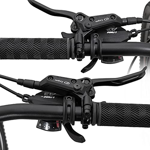 Hiland Bicicleta de montaña de Aluminio de 29 Pulgadas, 16 velocidades con desviador Shimano Lock-out, Horquilla de suspensión, Freno de Disco hidráulico, Marco de 431mm y 482mm…