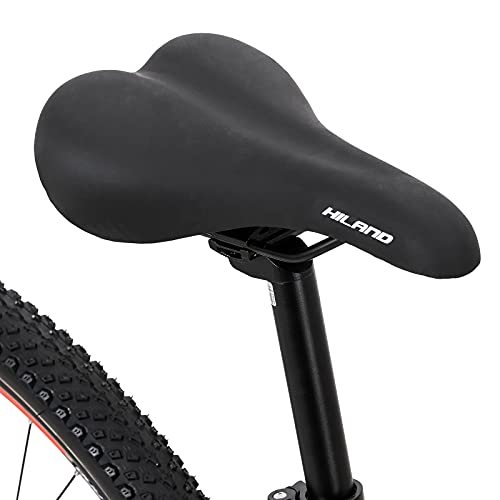 Hiland Bicicleta de montaña de Aluminio de 29 Pulgadas, 16 velocidades con desviador Shimano Lock-out, Horquilla de suspensión, Freno de Disco hidráulico, Marco de 431mm y 482mm…