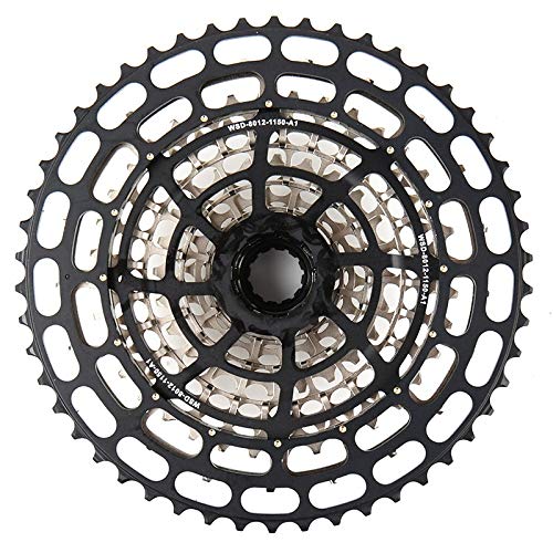 HINGU-Dental plate DEORE XT M8100 1x12 12 velocidades MTB Groupset Shifter Desviador Cadena con SROAD Cassette Freewheel 10-50T y 11-50T (Color : 10 50T XD)