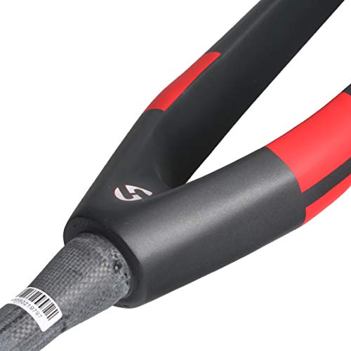 HIOD Horquillas Bicicleta Rígido Horquilla Freno de Disco Tubo Cónico Bici de Montaña Fibra de Carbon Horquilla,Red,26