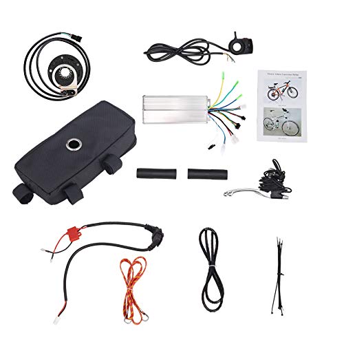 Hiram Kit de Conversión de Bicicleta Eléctrica 48V 1000W 26’’ Kit de Conversión de Bicicleta para Rueda Trasera DIY Electric Bike Conversion Kit con Controlador de Modo Dual