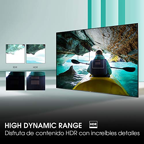 Hisense 58AE7000F - Smart TV Resolución 4K, UHD TV 2020, con Alexa integrada, Precision Colour, escalado UHD con IA, Ultra Dimming, audio DTS Studio Sound, Vidaa U 4.0