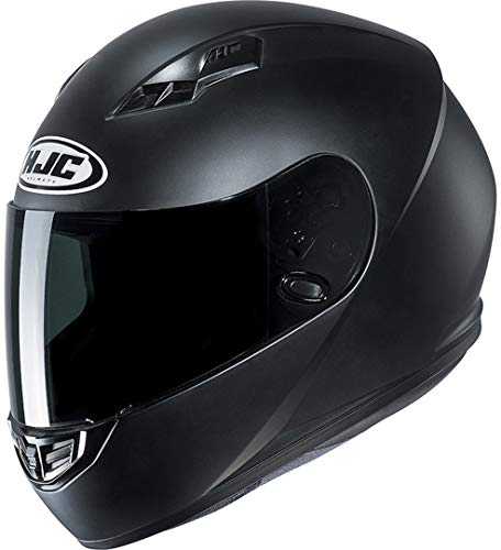 HJC 10107007 Casco de Moto, Semi Flat Negro, Talla S