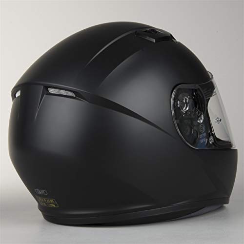 HJC 10107007 Casco de Moto, Semi Flat Negro, Talla S