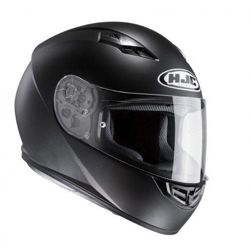 HJC 10107007 Casco de Moto, Semi Flat Negro, Talla S