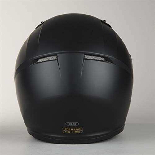 HJC 10107007 Casco de Moto, Semi Flat Negro, Talla S