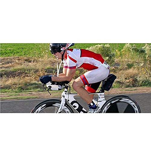 HJJ Triathlon Bike TT TT Manillar, aleación de Aluminio Rest Aero Bar con Junta automática, para Carreras de Ciclismo de Bicicleta de montaña de Carretera MTB Relájese
