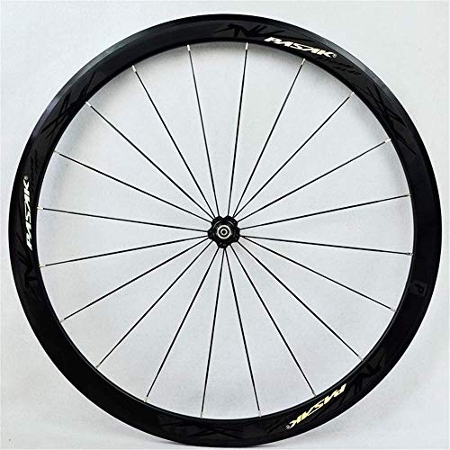 HJRD Bicicletas de Carretera 700C 40MM Juego de Ruedas de Bicicleta Ruedas de aleación Ultraligera de Doble Pared V Freno de liberación rápida Disco de rodamiento Palin 7 8 9 10 11/12 Velocidad