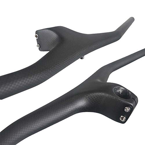 HKYMBM Carbón MTB Manillar, Ultra-Light 3K Fibra de Carbono Total de Bicicletas de montaña del Manillar 28,6 mm 680/700 / 720 / 740mm 3K Plana del Manillar con el vástago,720mm