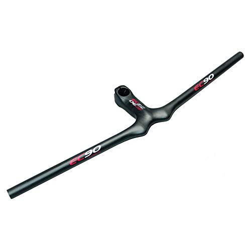 HKYMBM Manillar MTB de Carbono, Fibra de Carbono 3K Completa Bicicletas Integrado de Las Montañas de la manija Recta 660/680/700/720 con el vástago 90/100 / 110MM,100 * 680