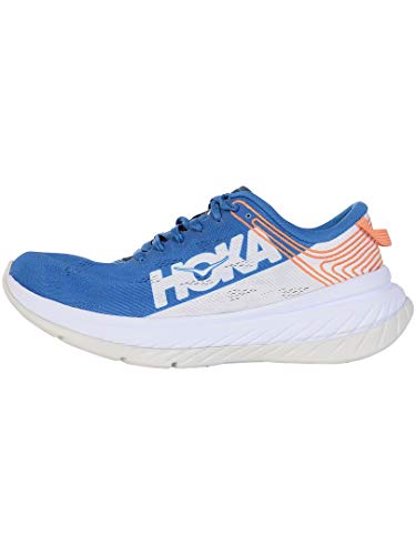 Hoka One Carbon X - Zapatillas de color blanco y azul, Azul (azul), 41 1/9 EU