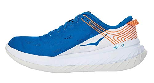 Hoka One Carbon X - Zapatillas de color blanco y azul, Azul (azul), 42 2/3 EU