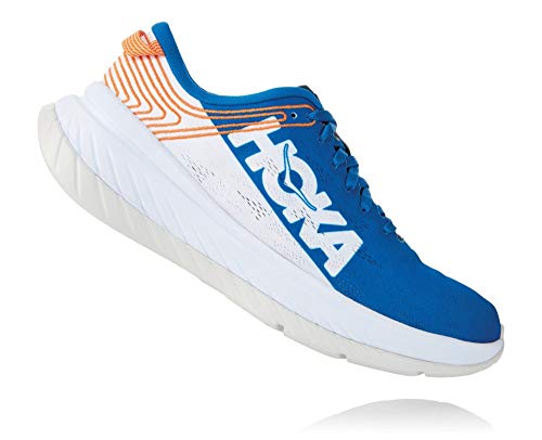 Hoka One Carbon X - Zapatillas de color blanco y azul, Azul (azul), 42 2/3 EU