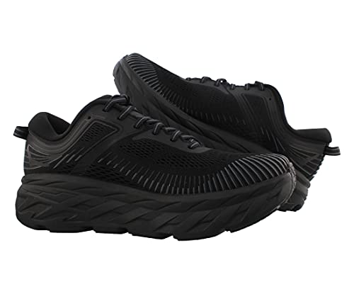 Hoka One One Hombre Bondi 7 Textile Synthetic Black Entrenadores 43 1/3 EU