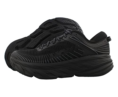 Hoka One One Hombre Bondi 7 Textile Synthetic Black Entrenadores 43 1/3 EU