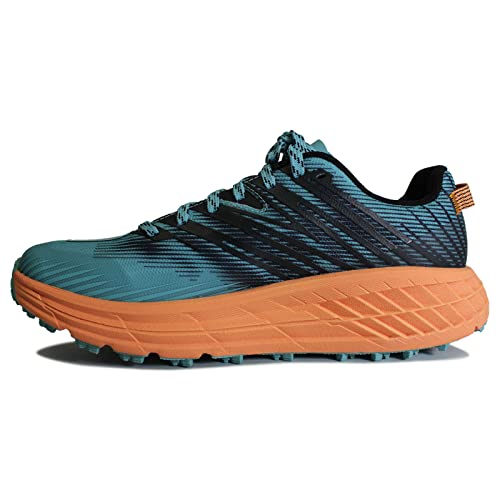 Hoka One One Mujer Speedgoat 4 Textile Synthetic Aquarelle Cantaloupe Entrenadores 40 2/3 EU