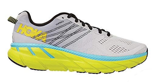 HOKA ONE One UNE Zapatillas de Correr para Hombre Clifton 6, Gris (Nube Lunar/Numbus), 46