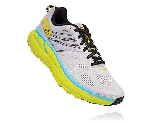 HOKA ONE One UNE Zapatillas de Correr para Hombre Clifton 6, Gris (Nube Lunar/Numbus), 46