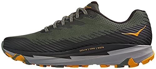 Hoka Torrent 2, Zapatillas de Trail-Running por Hombre, Verde (Thyme/GoldenYellow TGYL), 42 2/3 EU