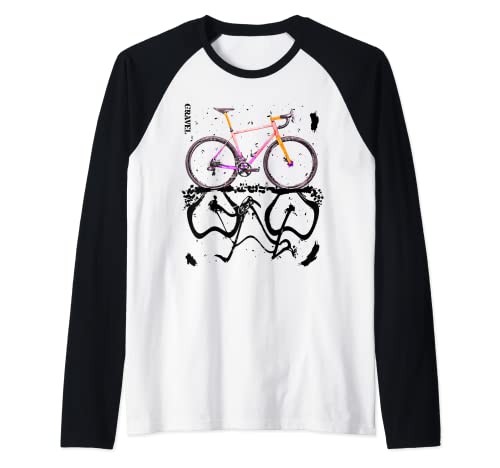 Hombre Bicicleta de grava - ciclocross y bicicleta de carretera Camiseta Manga Raglan
