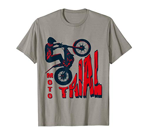 Hombre Moto Trial - Trial Bike - Motociclista - Bike Trial Camiseta