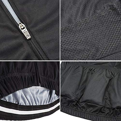 Hombres y Mujeres Traje Ciclismo para Verano，Traje De Manga Corta, Pantalones Cortos Acolchados De Gel 5D Pantalones Cortos De Ciclismo Transpirables Secado RáPido-10_M