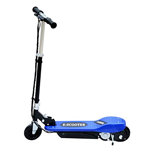 HOMCOM Patinete Eléctrico Plegable para Niños y Adolescentes de +7 Años Scooter Eléctrico con Manillar Ajustable en Altura y Frenos Carga Máx. 50 kg 78x37x91-99 cm Azul