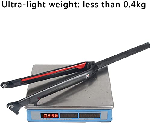 Horquilla De Suspensión Delantera MTB De Fibra De Carbono Completa para Bicicleta 26 27,5 29"Horquilla Rígida De Bicicleta Universal Súper Ligera 400G B,29 Inches