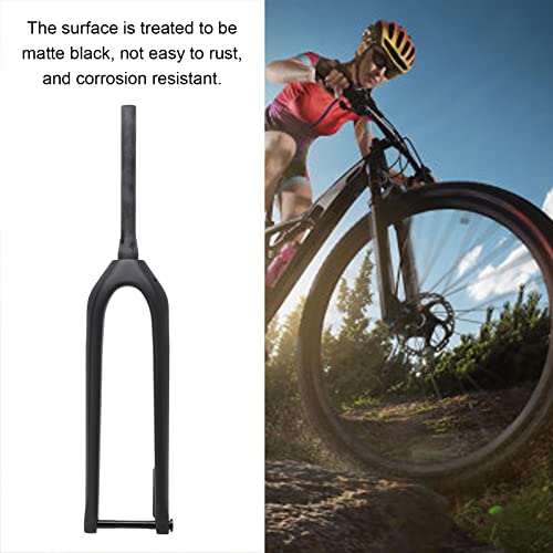 Horquilla de Suspensión para Bicicleta de 26 / 27.5 / 29 Pulgadas, Horquilla Rígida para Bicicleta de Fibra de Carbono de 1-1 / 8 Pulgadas Horquillas Delanteras para Bicicleta de Montaña con Tubo Rect