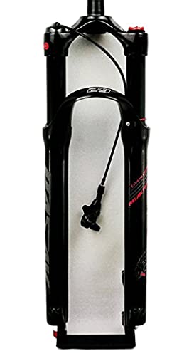 Horquilla Suspensión Aire MTB 26 Pulgadas Horquilla Delantera Bicicleta Montaña 27.5/29 Pulgadas 1-1/8"Tubo Recto Lockout Remoto Freno Disco QR 9mm Viaje 100mm