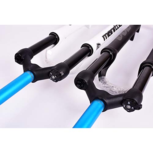 Horquillas de Bicicleta Bicic de Montaña Aire Suspensión Choque Bomba MTB Derecho Tubo Hombro Controlar Horquilla,Black,29