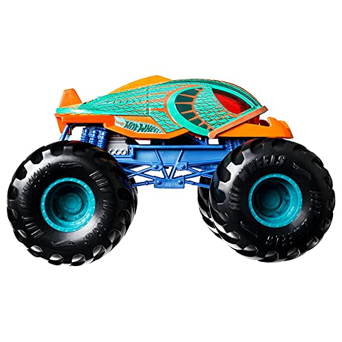 Hot Wheels Monster Trucks Piran-ahhh Coche de juguete, regalo para niños mayores de 3 años (Mattel GTJ34)