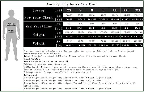 Hotlion Maillot de ciclismo para hombre, manga corta, con 3 bolsillos traseros, absorbe la humedad, transpirable, de secado rápido, Cd5186-sj, M
