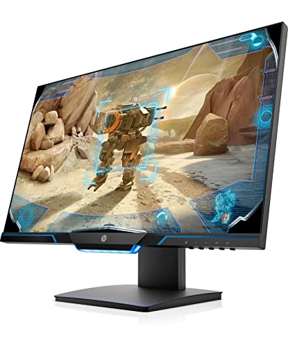 HP 25mx – Monitor Gaming de 25" Full HD (1920 x 1080 a 144Hz, TN, 1 ms, HDMI, Antirreflejo, Low Blue Light, Altura e Inclinación Ajustables) Negro