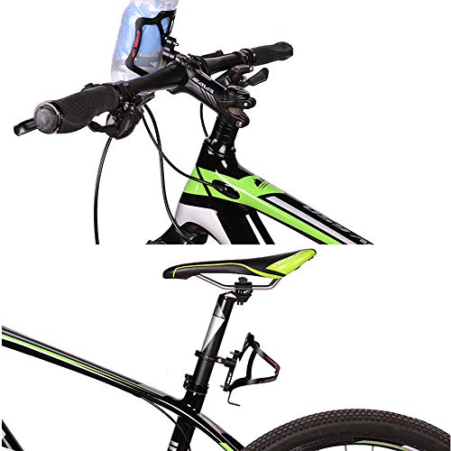 Hrroes Adaptador del Portabidon Bicicleta MTB Soporte Botellero Bicicleta Montaña Portabotellas Bicicletas Accesorios para Tijas de Sillín de Bici de Carretera, Negro