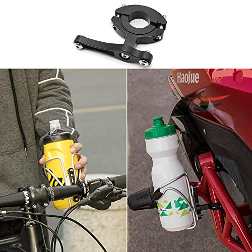 Hrroes Adaptador del Portabidon Bicicleta MTB Soporte Botellero Bicicleta Montaña Portabotellas Bicicletas Accesorios para Tijas de Sillín de Bici de Carretera, Negro