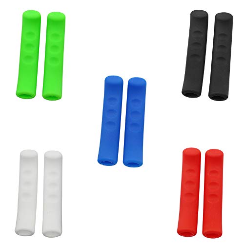 Hrroes Funda Maneta Freno Bicicleta 5 Pares Protector Palanca Freno MTB Accesorios de Freno para Ciclismo Carretera Montaña Puños Scooter, 5 Colores