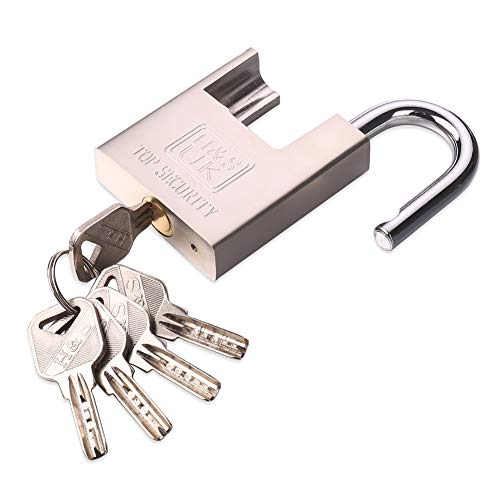 H&S 5 Keys 60mm Heavy Duty Warehouse Container Garage Shutter Padlock Gate Chain Lock